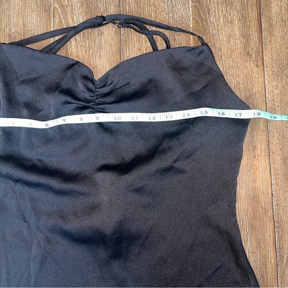 LIONESS Black Mini Slip On Dress w Side Slip size M - Picture 3 of 7